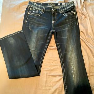 Miss Me Jeans Boot Cut Size 34 35” inseam